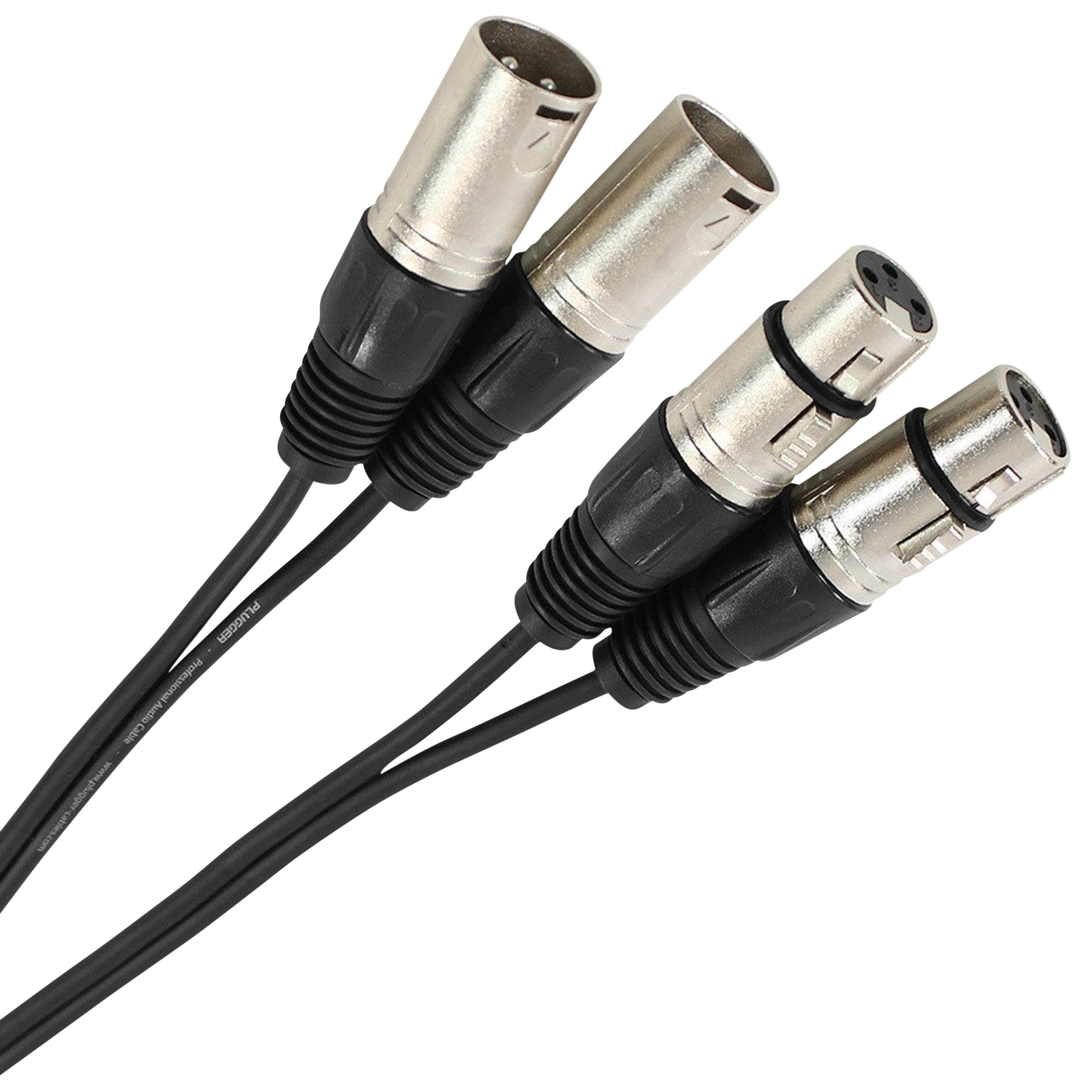 Plugger Câble Bretelle XLR Femelle 3b - XLR Mâle 3b 1.50m Easy