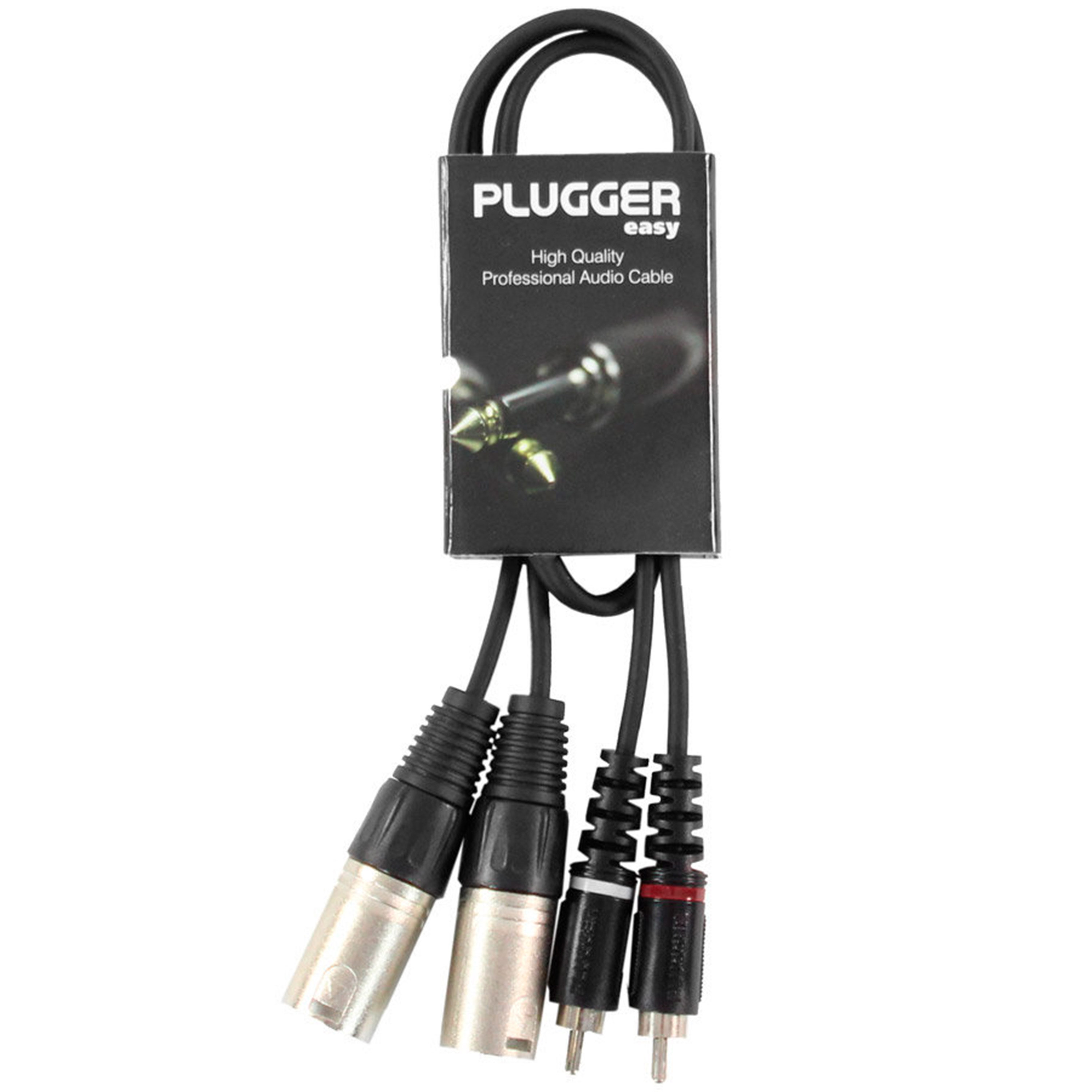 Plugger Câble Bretelle XLR Mâle 3b - RCA Mâle 0.60m Easy