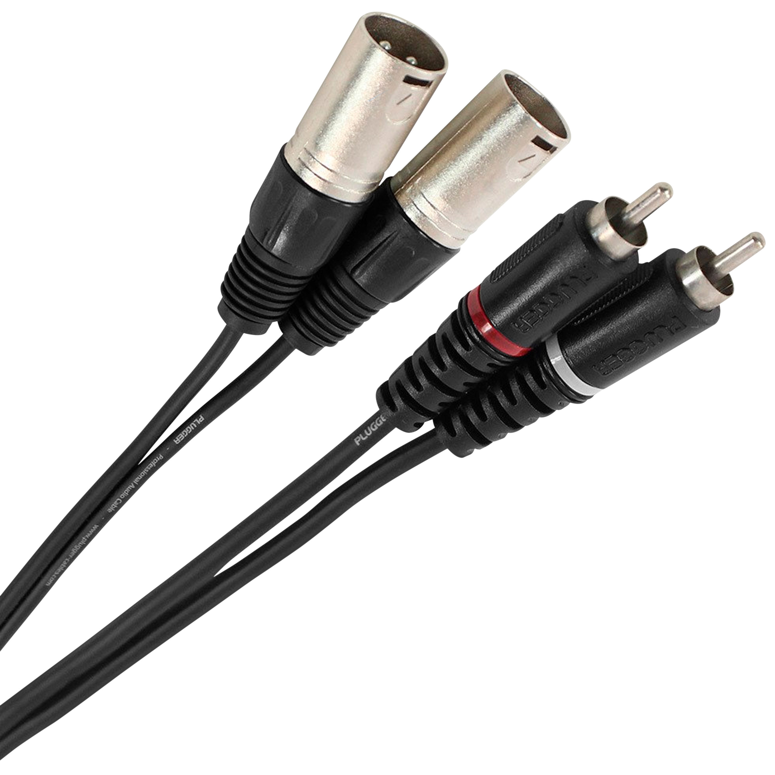 Plugger Câble Bretelle XLR Mâle 3b - RCA Mâle 3m Easy