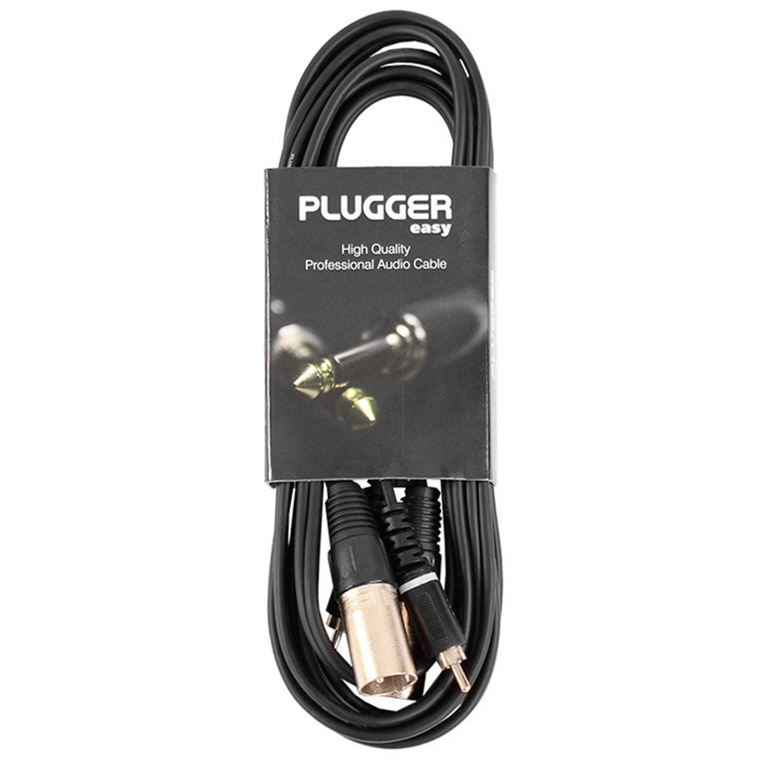 Plugger Câble Bretelle XLR Mâle 3b - RCA Mâle 3m Easy
