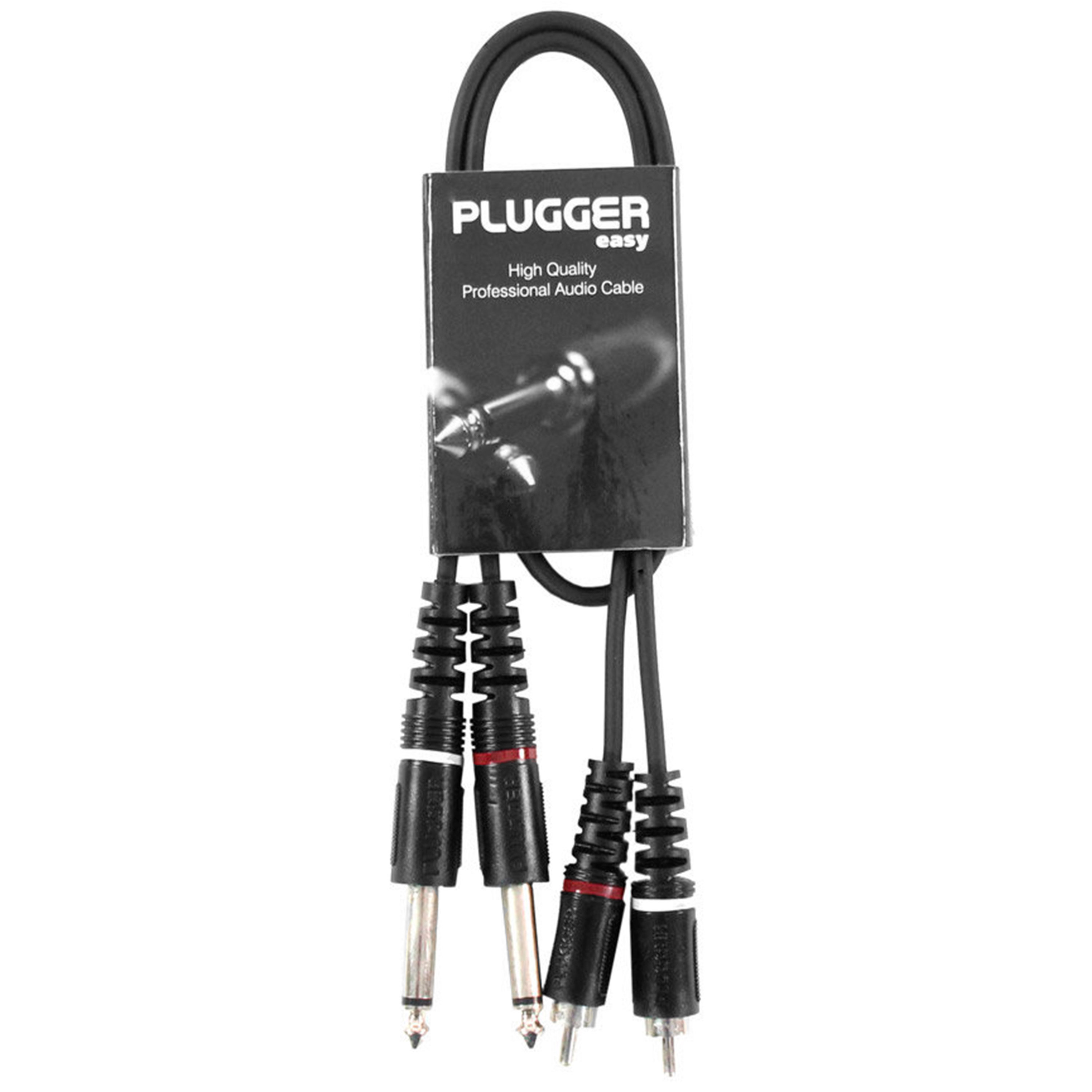 Plugger Câble Bretelle RCA Mâle - Jack Mâle Mono 0.60m Easy