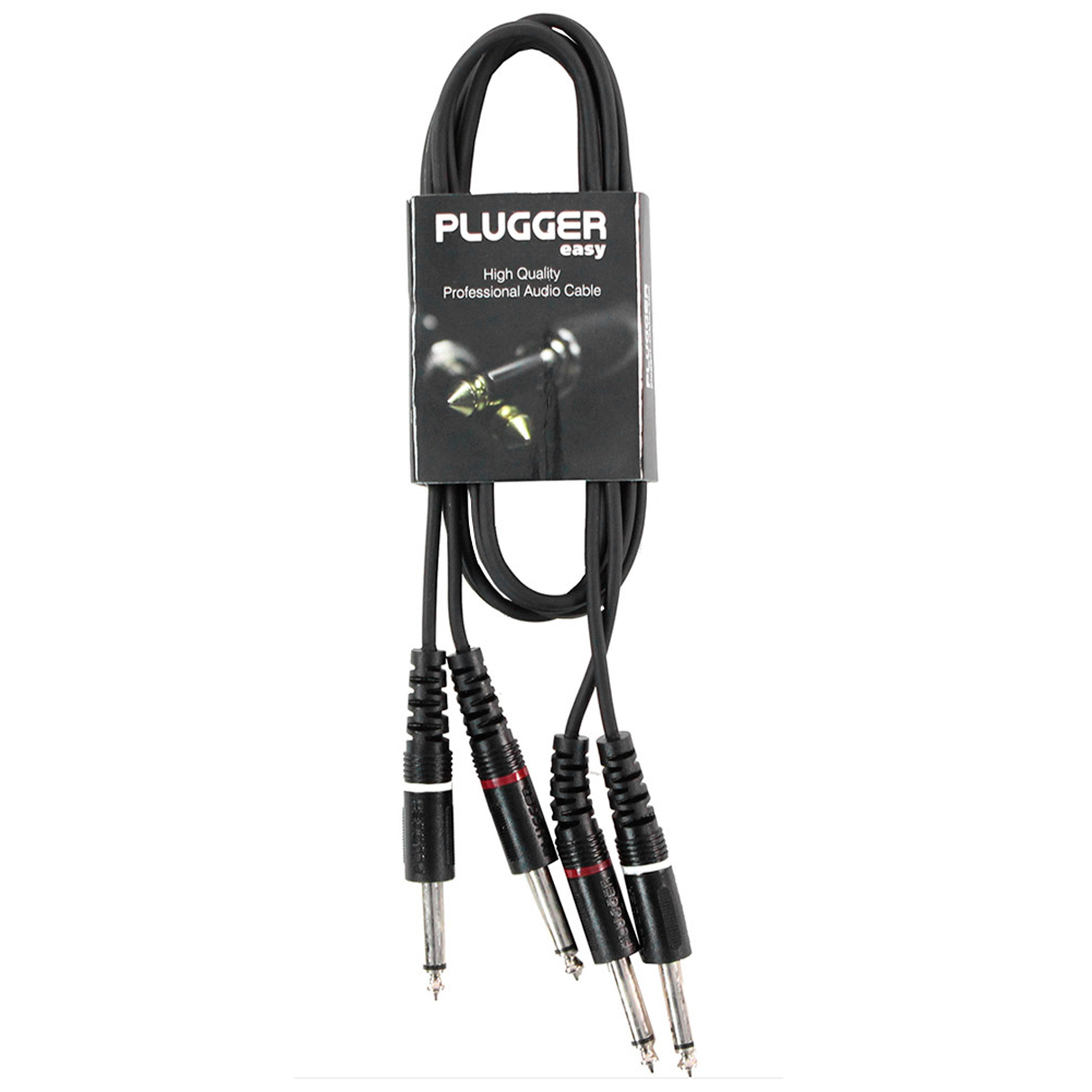 Plugger Câble Bretelle Jack Mâle Mono - Jack Mâle Mono 1.5m Easy