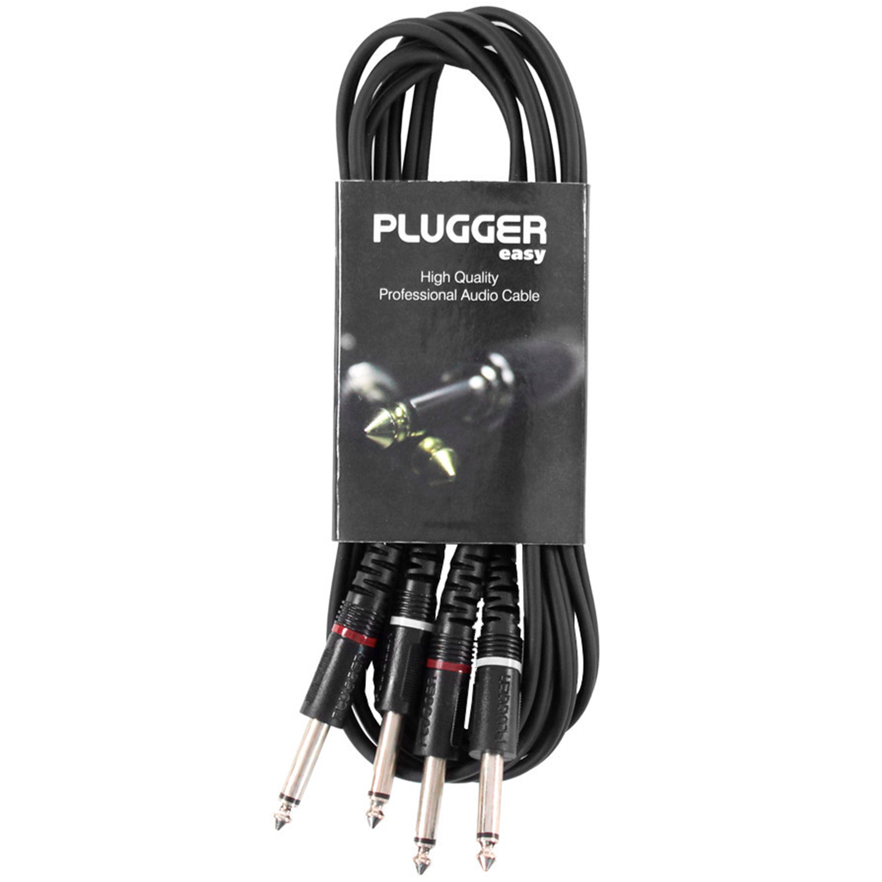 Plugger Câble Bretelle Jack Mâle Mono - Jack Mâle Mono 3m Easy