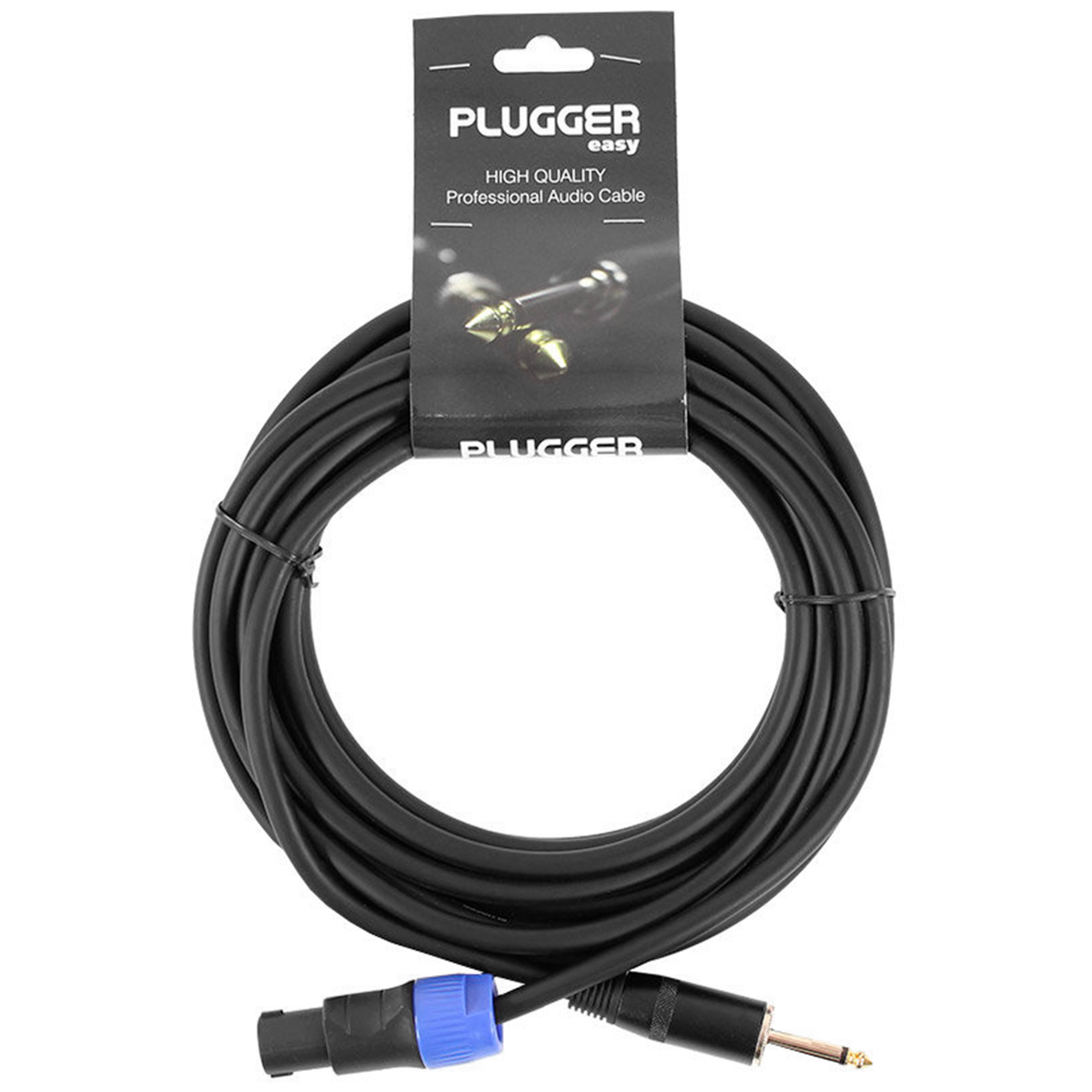 Plugger Câble HP 2 x 1.5mm² Jack Mâle - Speakon Mâle 6m Easy