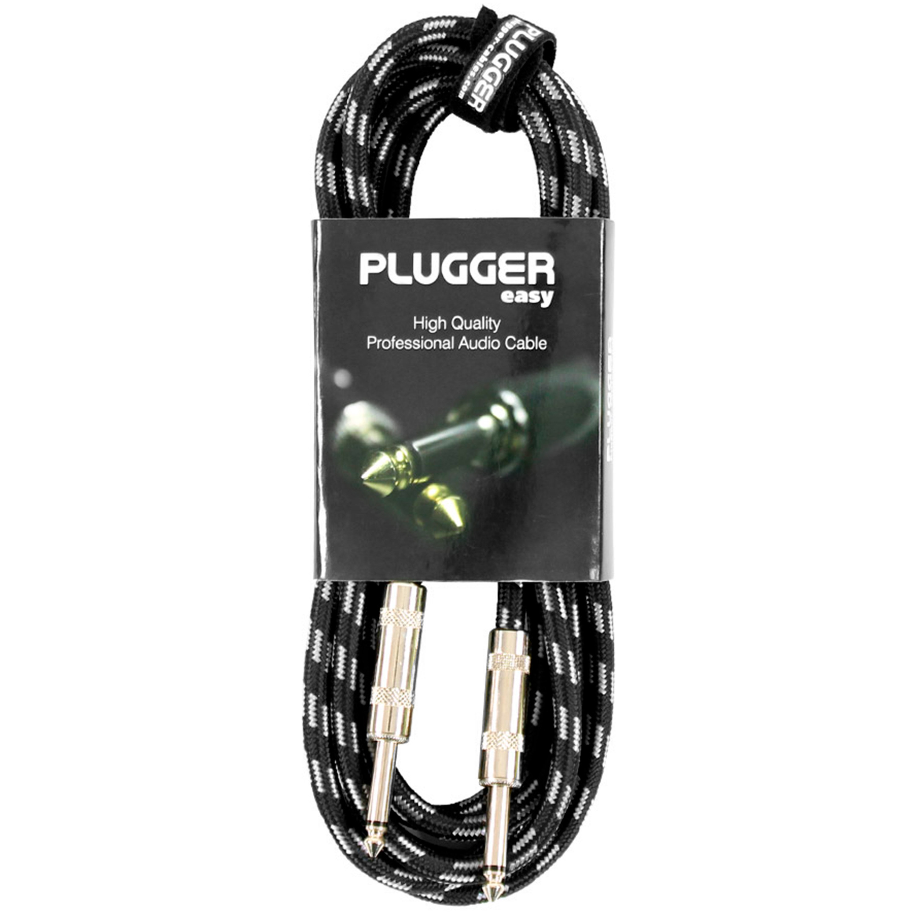 Plugger Câble Tweed Jack Mâle Mono - Jack Mâle Mono 3m Easy