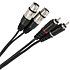 Câble Bretelle XLR Femelle 3b - RCA Mâle 0.60m Easy Plugger