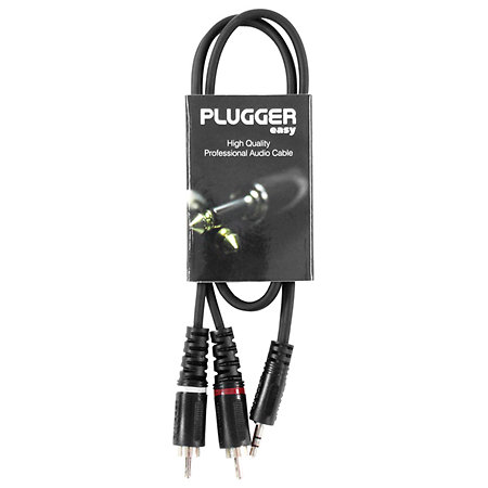 Câble Y Mini Jack Mâle Stéréo - RCA Mâle 0.60m Easy Plugger