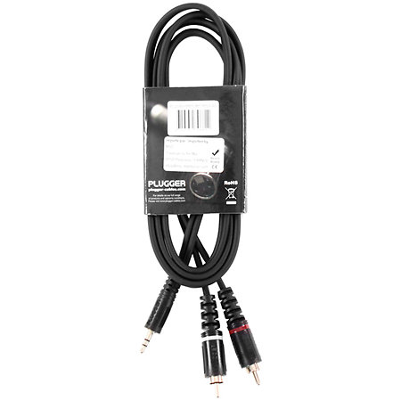 Câble Y Mini Jack Mâle Stéréo - RCA Mâle 1.50m Easy Plugger