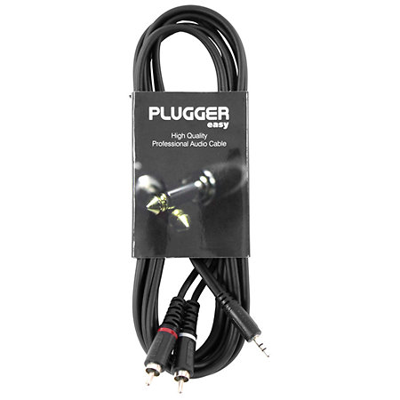 Câble Y Mini Jack Mâle Stéréo - RCA Mâle 3m Easy Plugger