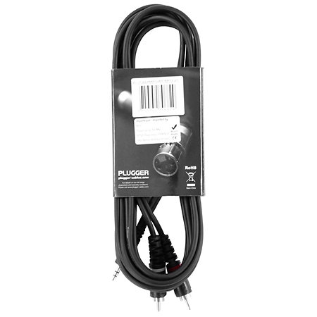 Câble Y Mini Jack Mâle Stéréo - RCA Mâle 3m Easy Plugger