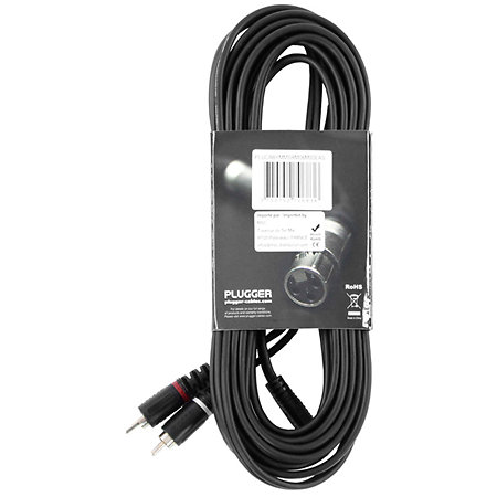 Câble Y Mini Jack Mâle Stéréo - RCA Mâle 6m Easy Plugger