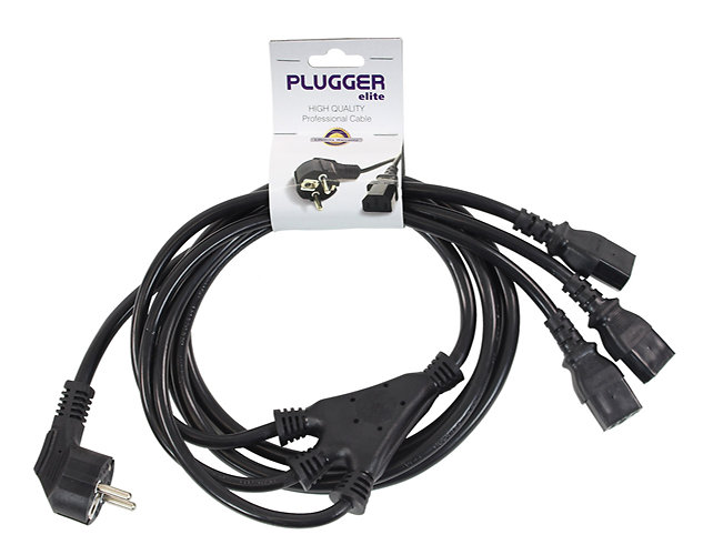Plugger Câble d'alimentation 3 IEC Femelles - PC16 2m40 Elite