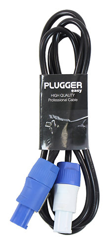 Câble d'alimentation Powercon Mâle - Mâle 1.8m Easy Plugger