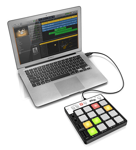 Plugger Studio Pocket Pad Contrôleur MIDI USB ultra compact pour ordinateur  PC et Mac. 12 pads sensibles à la vélocité. Compatible avec tous les