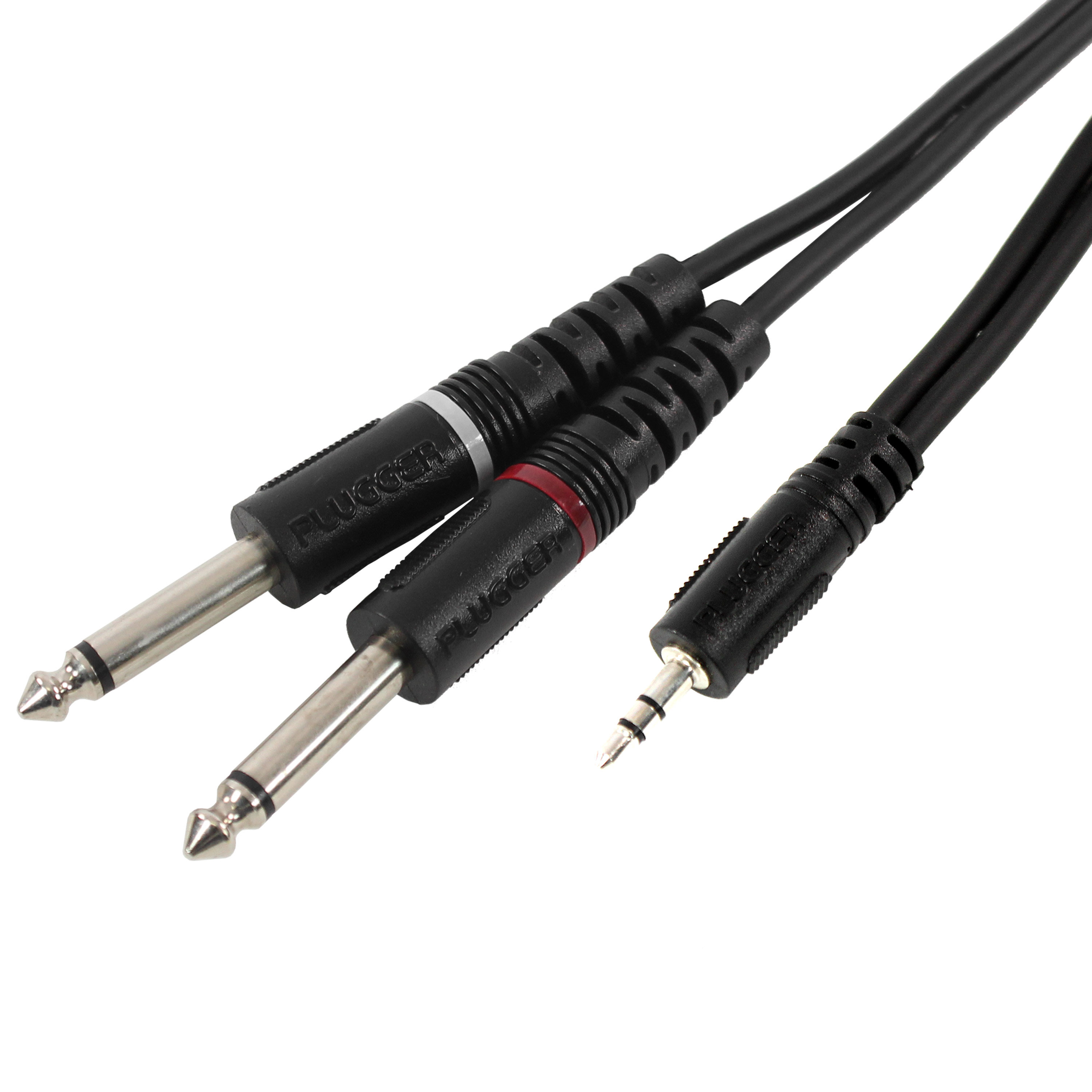 Plugger Câble Y Mini Jack Mâle Stéréo - Jack Mâle Mono 0.60m Easy