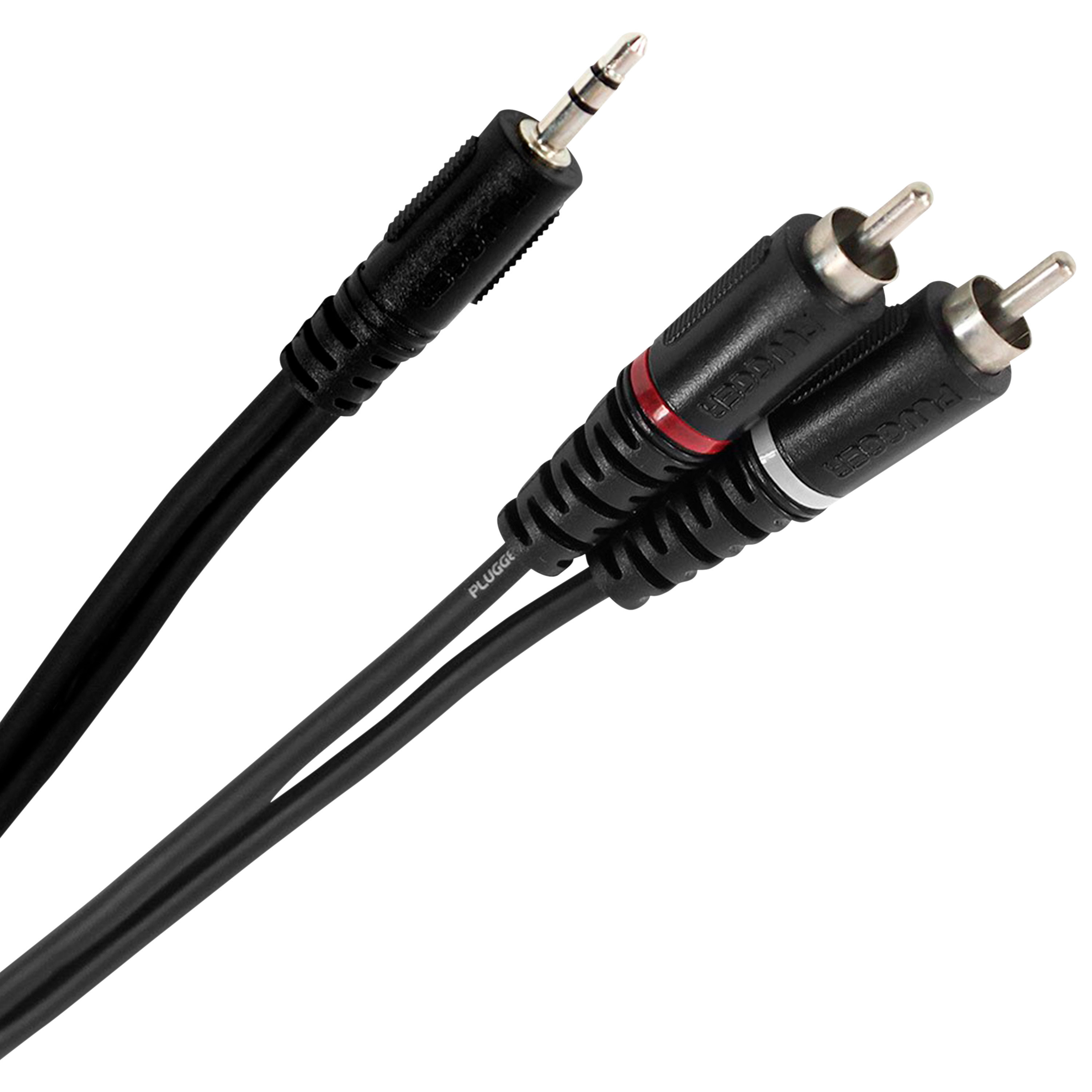 Plugger Câble Y Mini Jack Mâle Stéréo - RCA Mâle 1.50m Easy