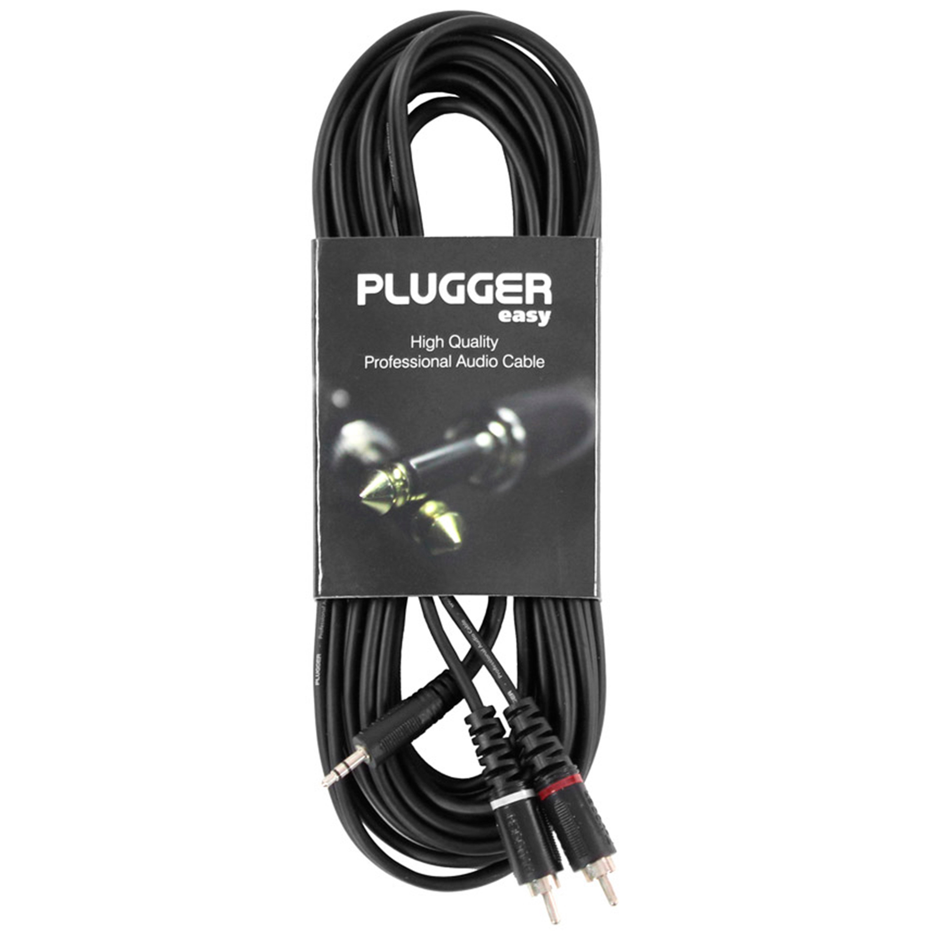Plugger Câble Y Mini Jack Mâle Stéréo - RCA Mâle 6m Easy