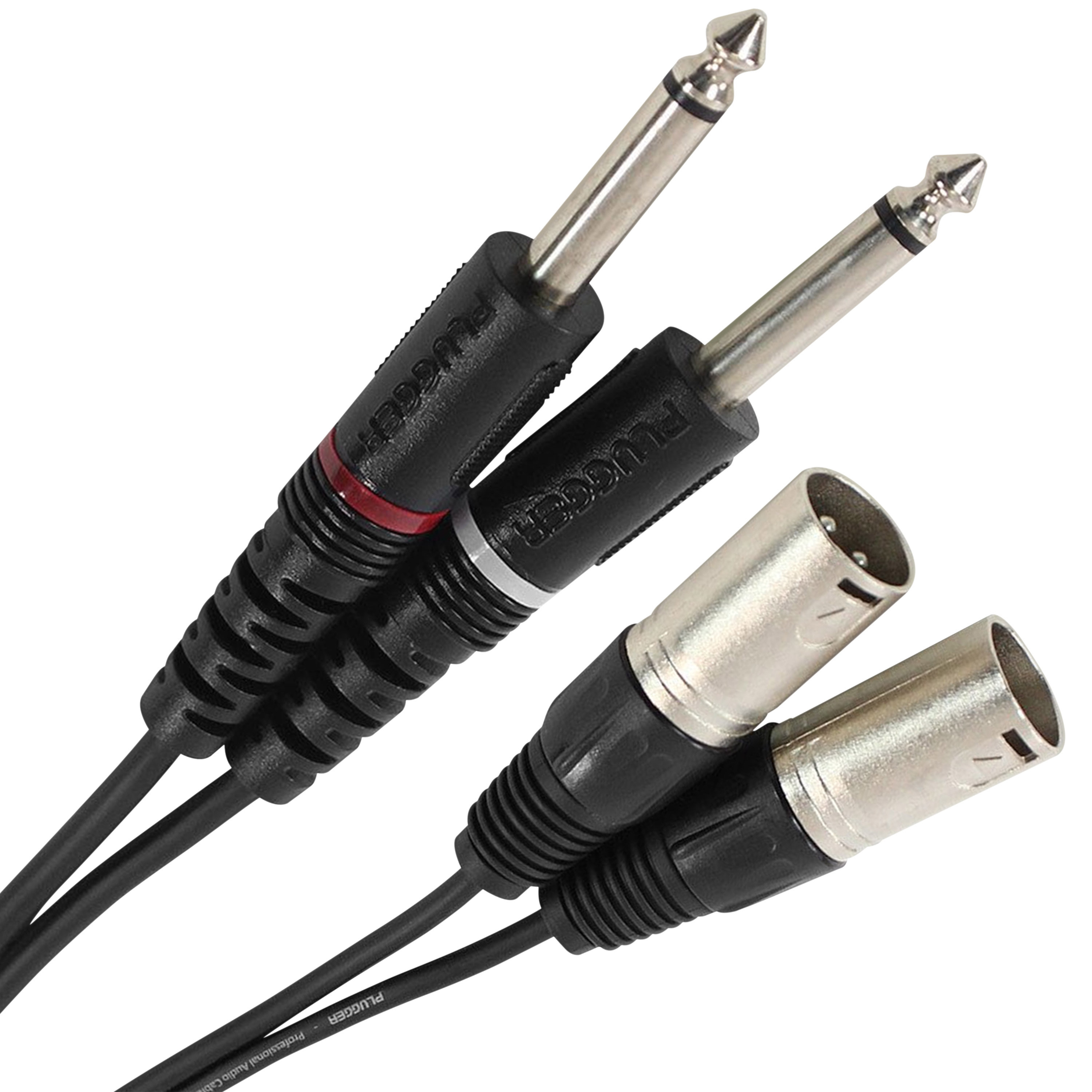 Plugger Câble Bretelle XLR Mâle 3b - Jack Mâle Mono 0.60m Easy