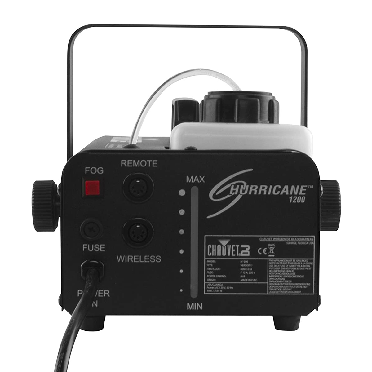 Chauvet Hurricane 1200 Machine à Brouillard - Effets Fumée Pour Spectacles, Fêtes