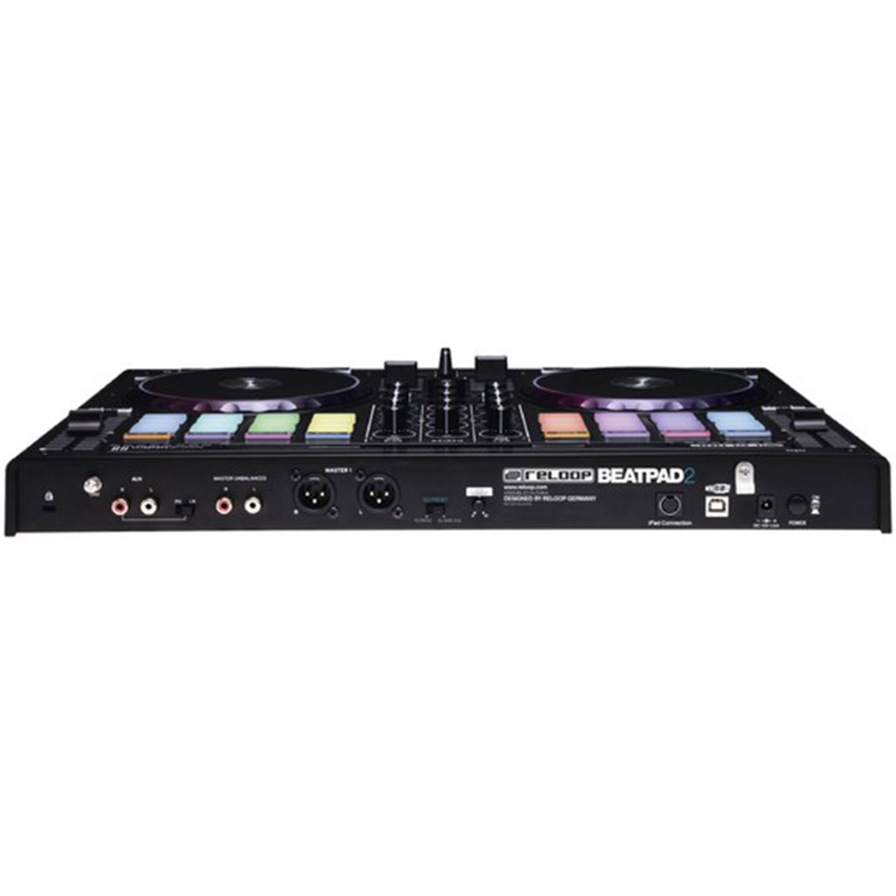 Reloop Beatpad 2 Contrôleur DJ 4 Canaux - Compatible IPad, Mac, PC, Android - Avec Interface USB Et Pads RGB - Professionnel