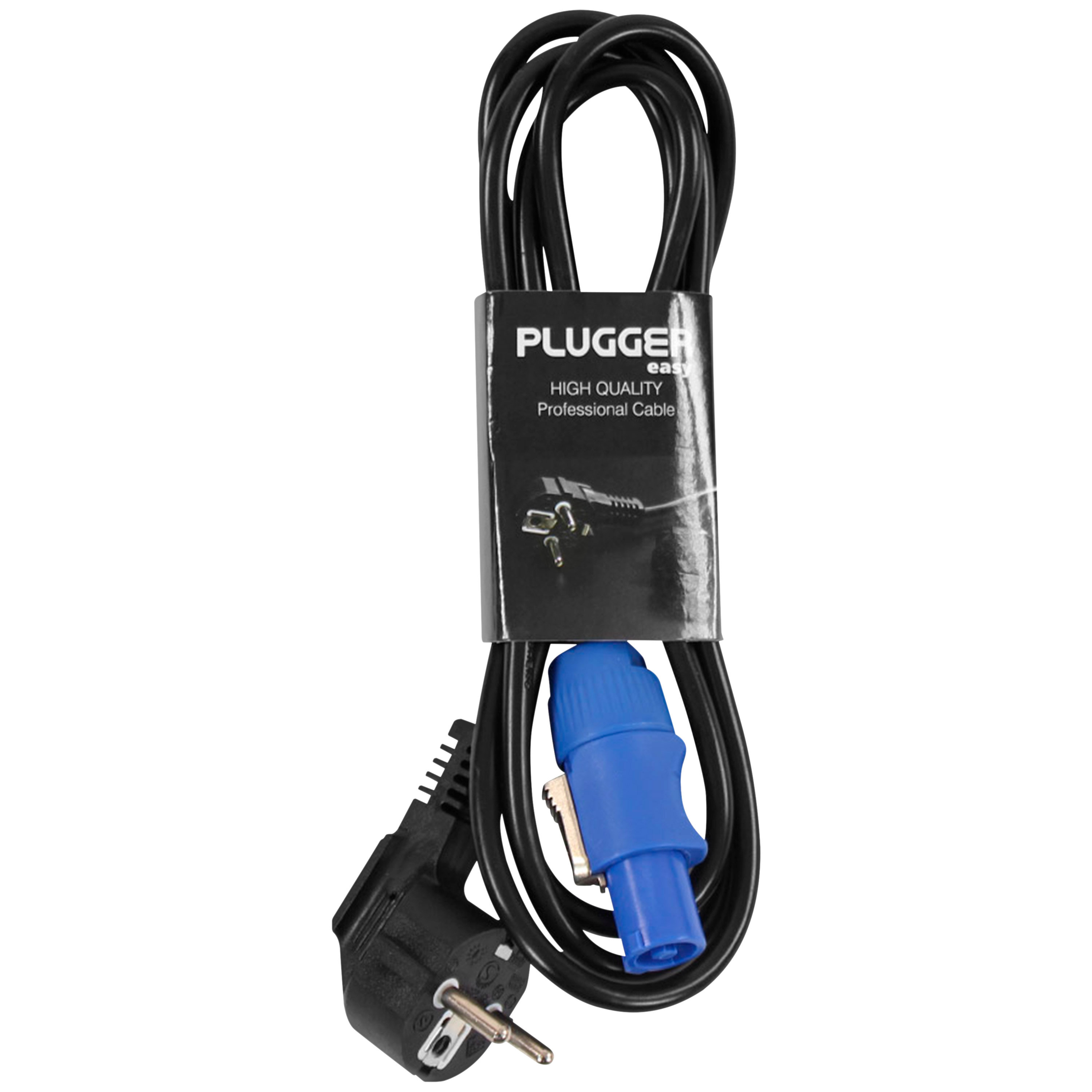 Plugger Câble d'alimentation Powercon norme EU 1.8m Easy