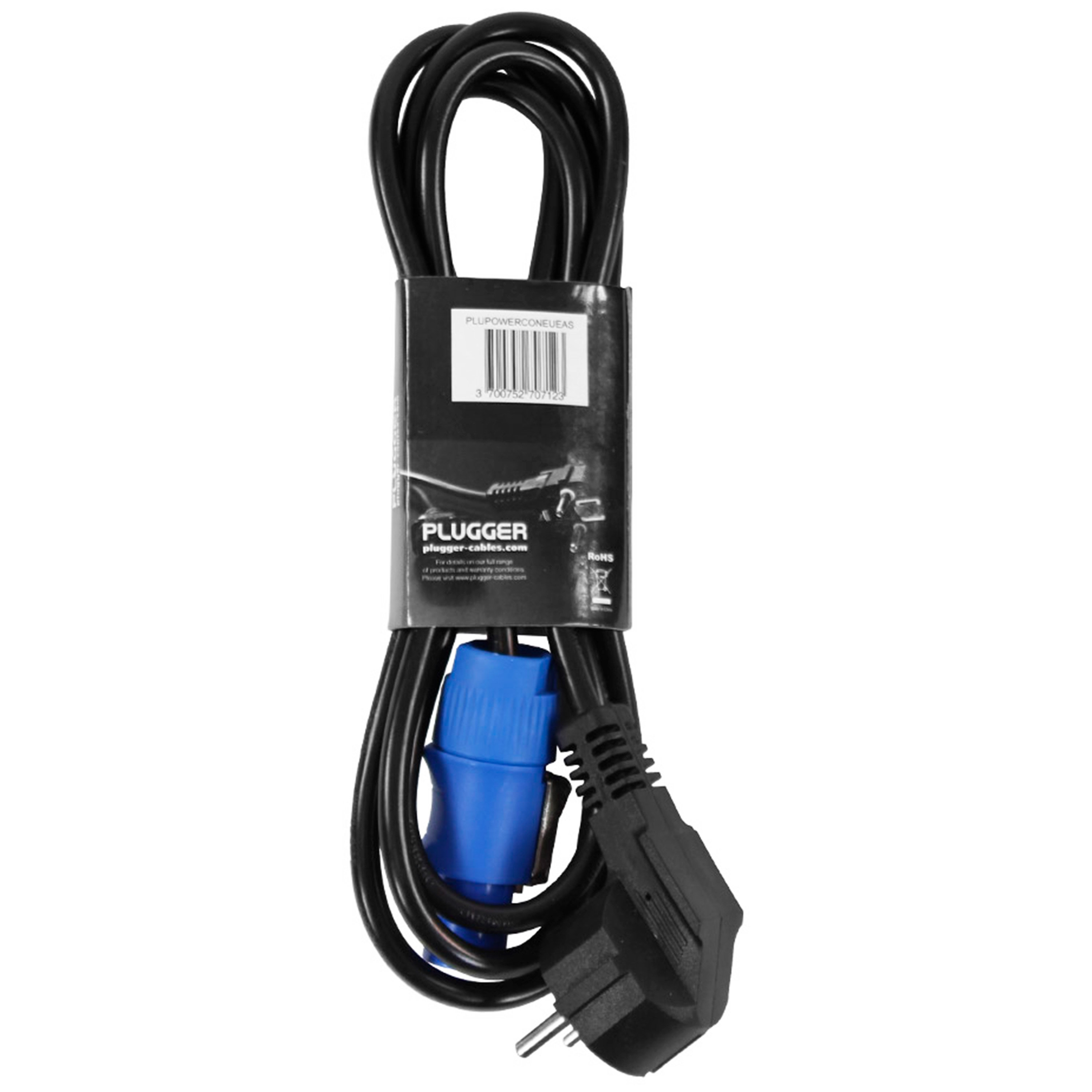 Plugger Câble d'alimentation Powercon norme EU 1.8m Easy