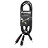 Câble Y Mini Jack Mâle Stéréo - RCA Mâle 1.50m Easy Plugger