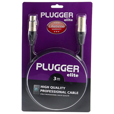 Câble XLR Femelle 3b - XLR Mâle 3b 15m Easy : Câble Micro Plugger 