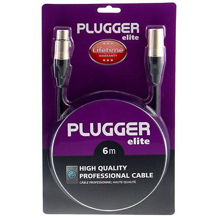 Câble XLR femelle 3b - XLR mâle 3b 6m Elite Plugger