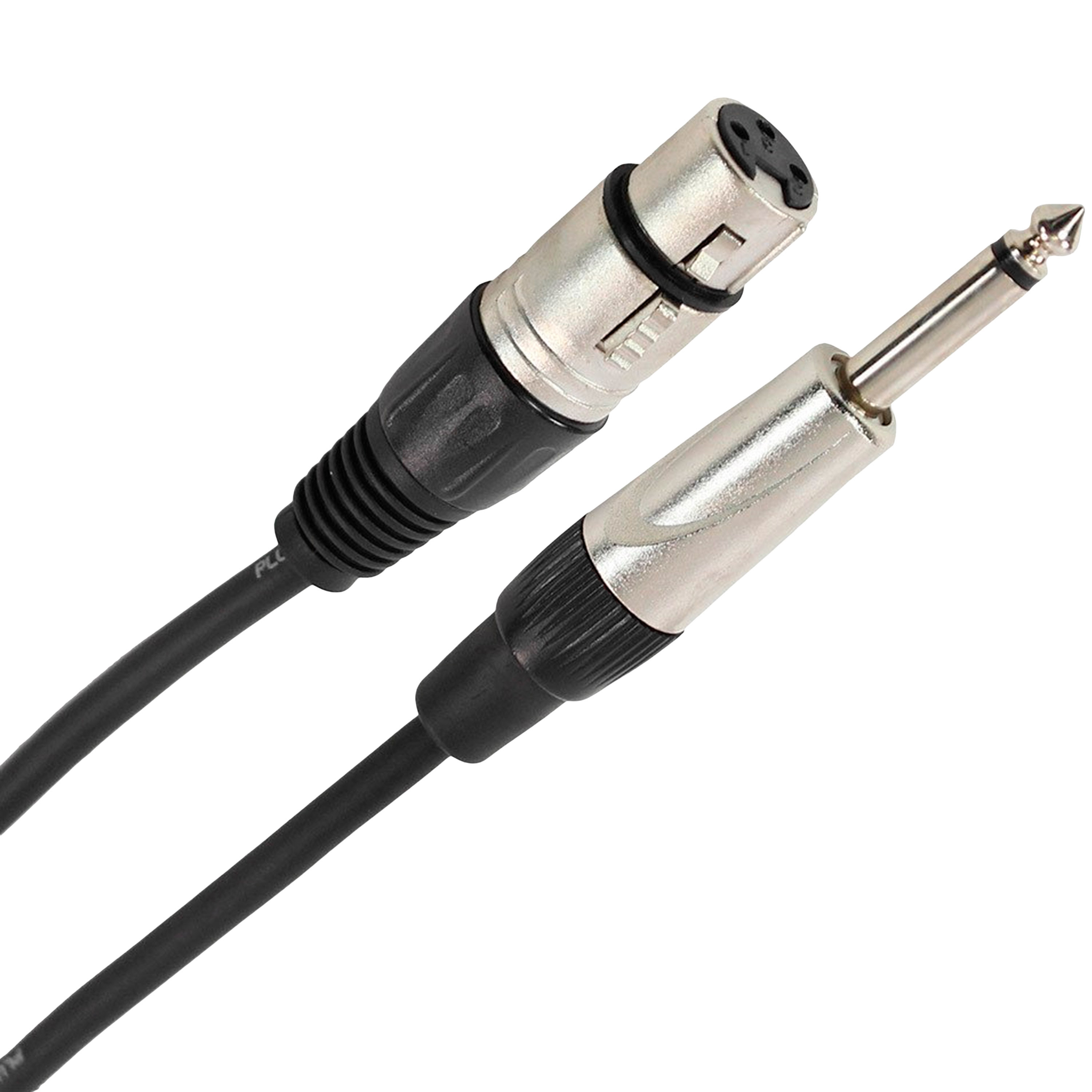 Plugger Câble XLR femelle 3b - Jack mâle mono 1,50m Easy