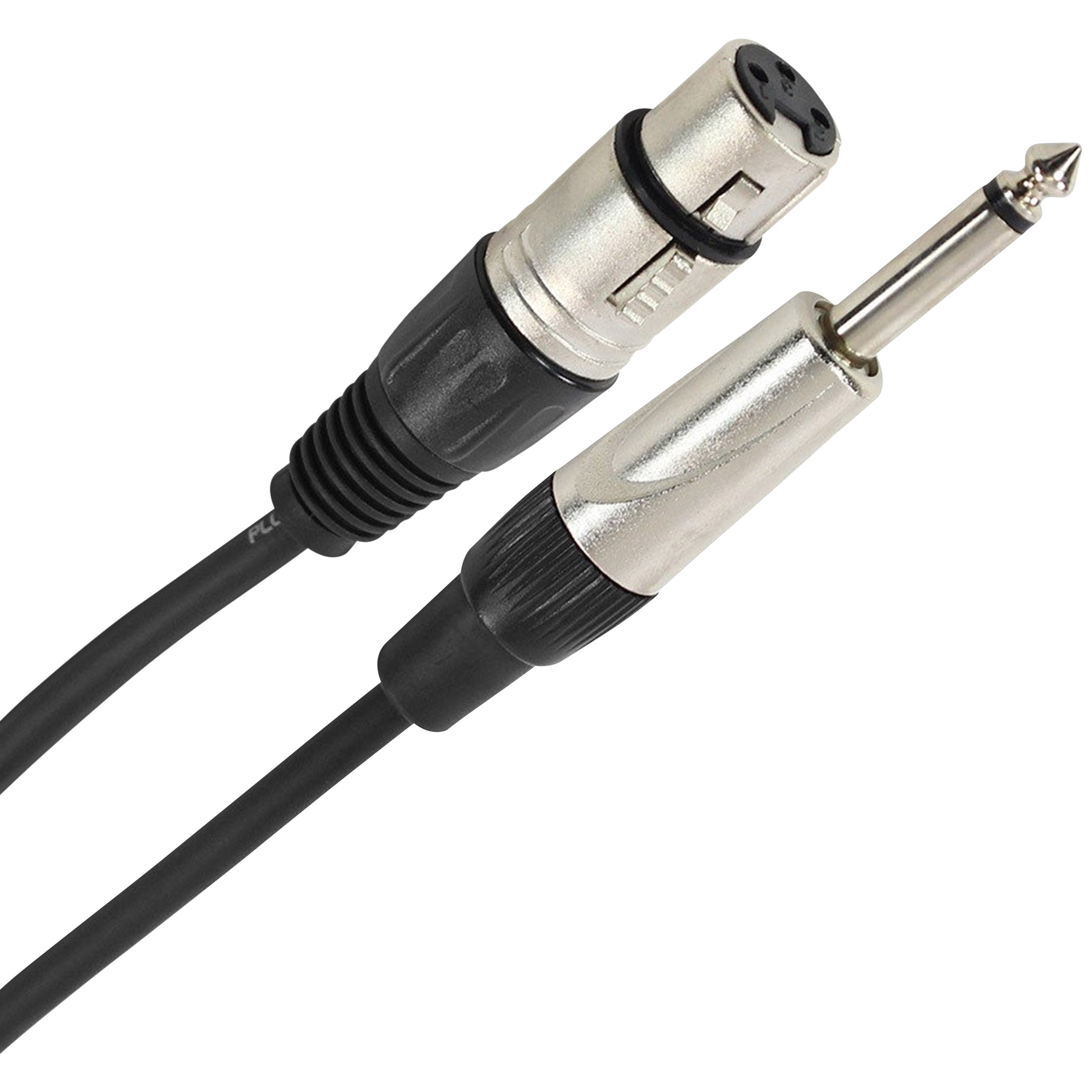 Plugger Câble XLR femelle 3b - Jack mâle mono 6m Easy