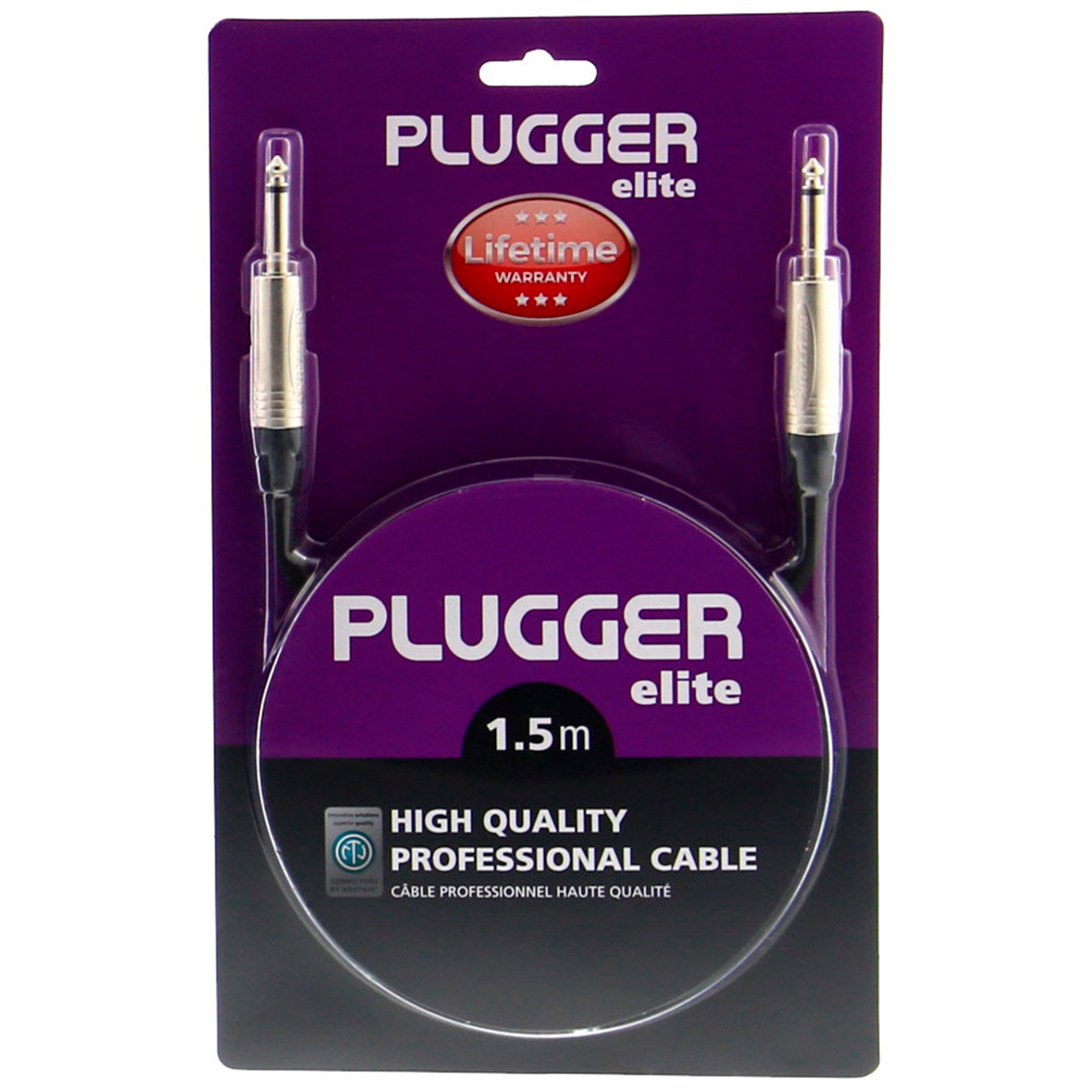 Plugger Câble Jack Mâle Mono - Jack Mâle Mono 1.50 m Elite