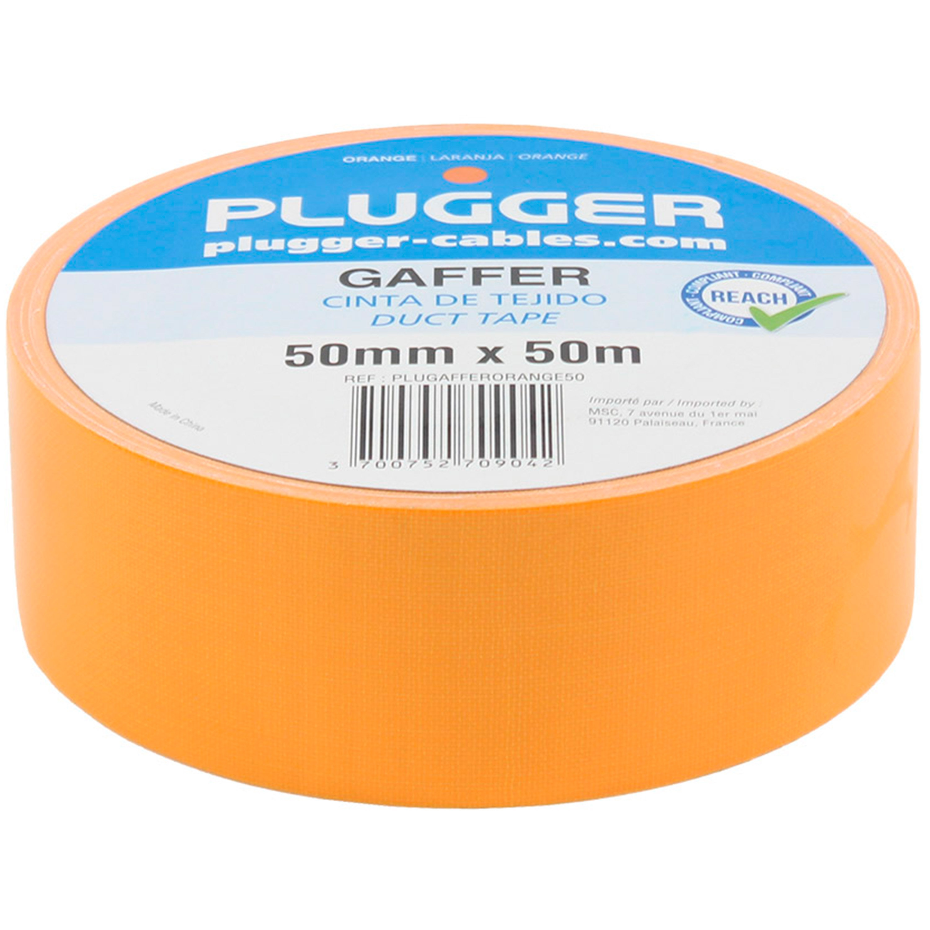 Plugger GAFFER ORANGE 50 mètres