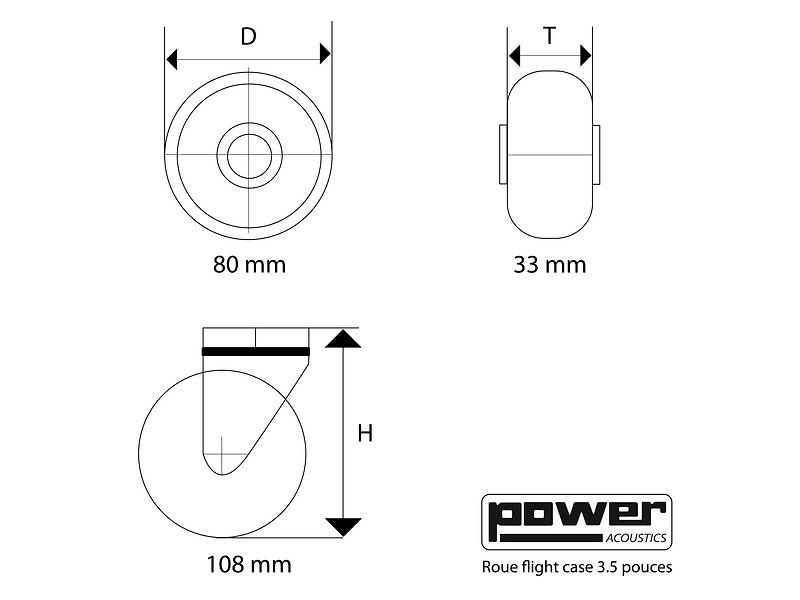 Roue 3.5 (pièce) Power Flights