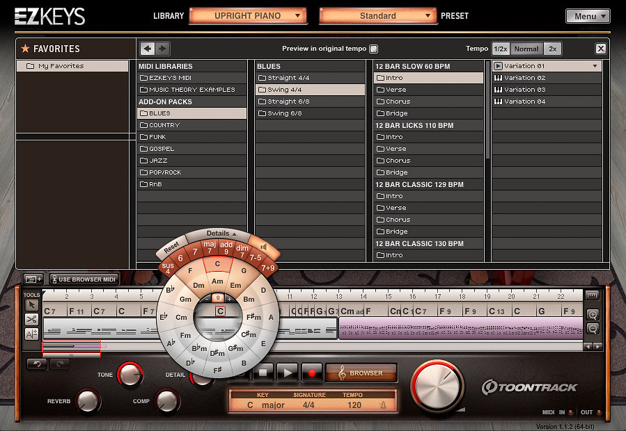 Upright Piano EKX Toontrack