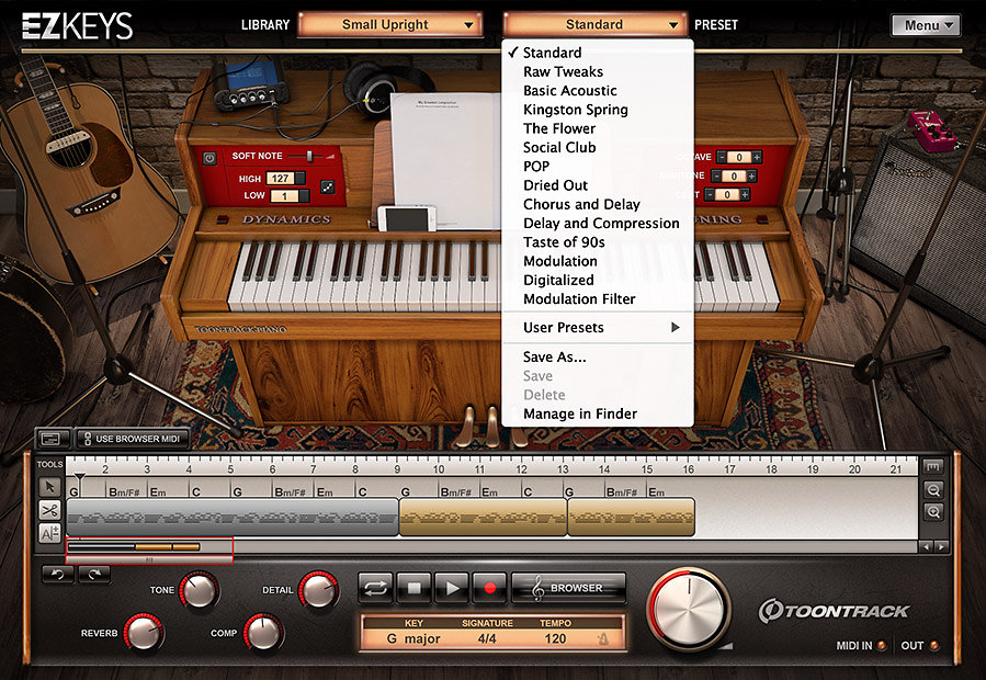 Small Upright Piano EKX Toontrack