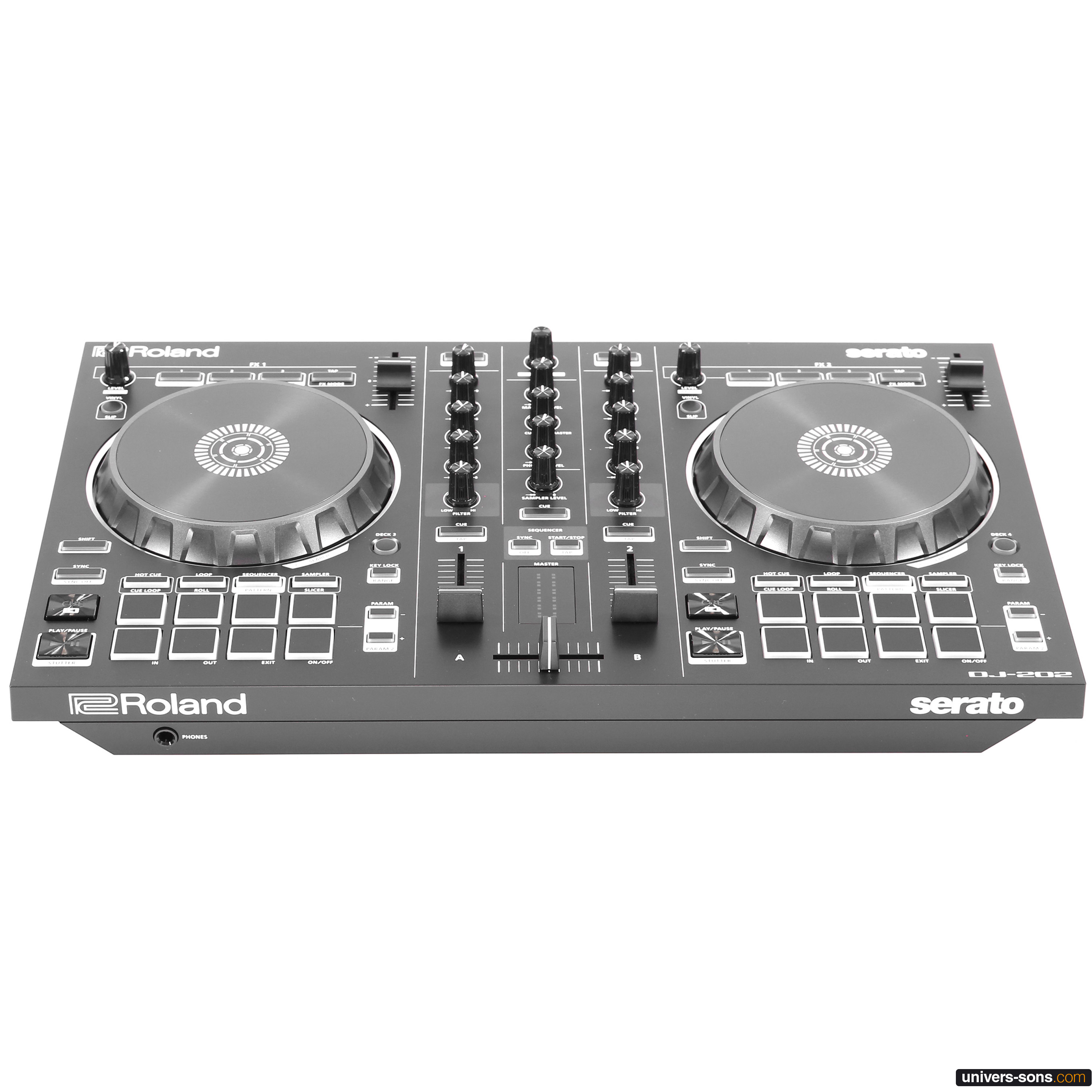 Contrôleur DJ compact Roland DJ-202 | Contrôleur 2 Guadeloupe