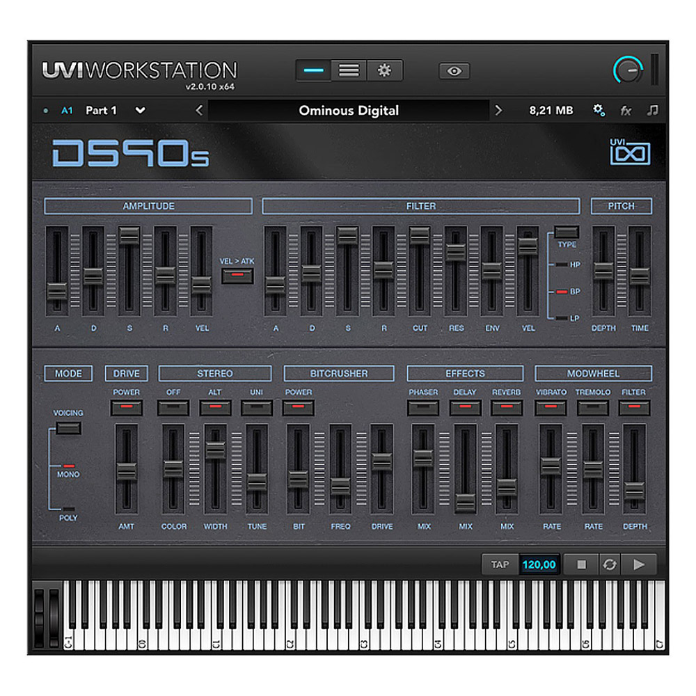 Digital Synsations Logiciel Instruments Virtuels UVI Univers Sons