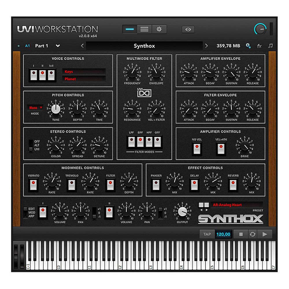 UVI Vintage Legends Logiciel Instruments Virtuels Univers Sons