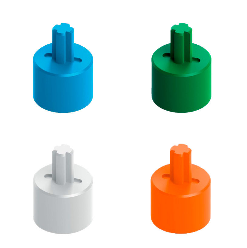 Bouton plastique de couleur compatible LEGO Teenage Engineering