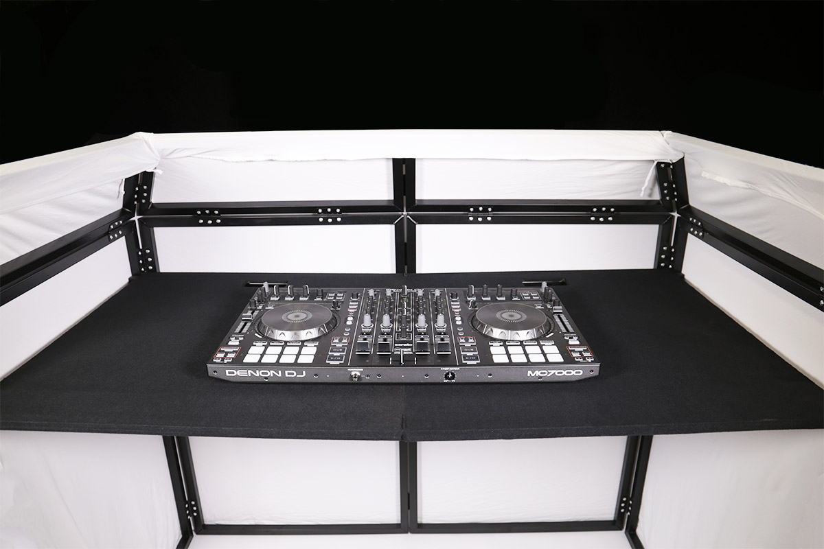 DJ Stand Pro White Mobilier Home DJ BoomTone DJ Univers Sons