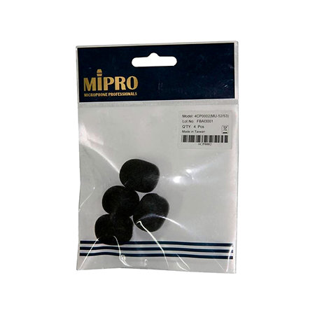 Mipro 4CP0002 Lot de 4 Bonnettes pour Micro MU 53 HN