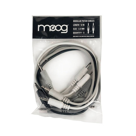 Moog Lot de 5 câbles de patch 30cm