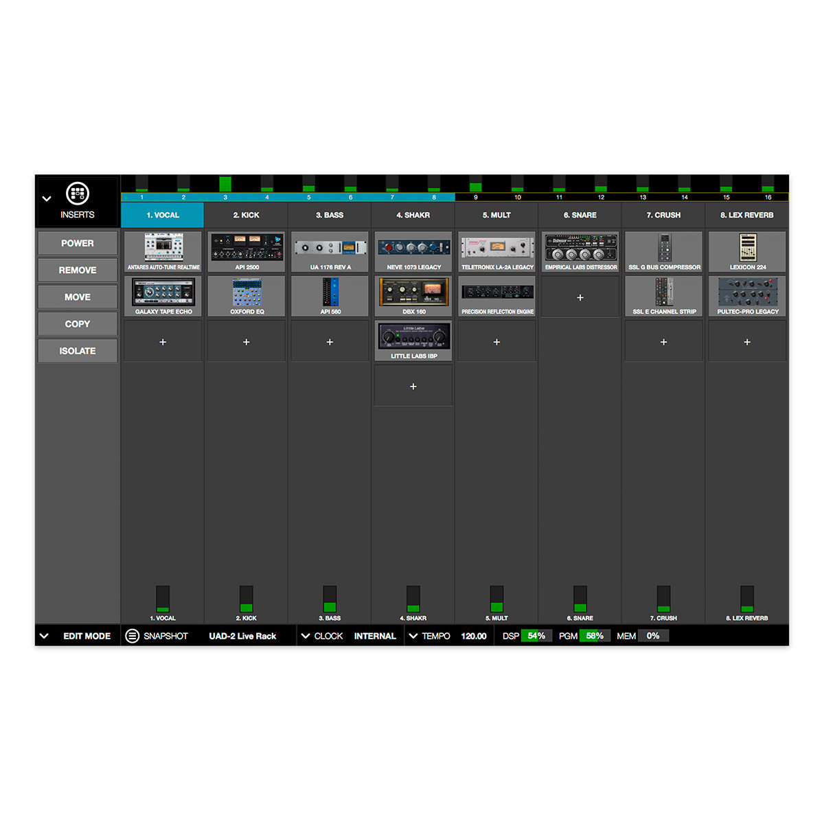 Uad Audio Interface Rack Universal Audio UAD-2 Live Rack Ultimate - Logiciel plugins d'effets ...
