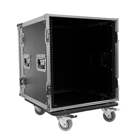 Flight case Rack 12U roller Plugger Case