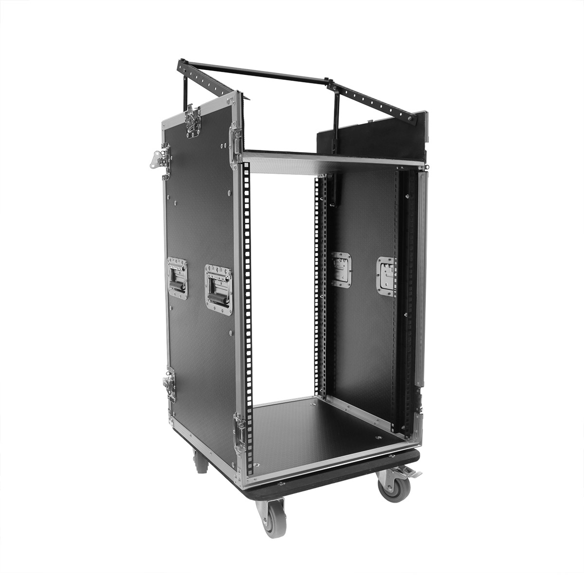 Plugger Case Flight case Mixer/Rack 16U roller - Flight 19 Univers Sons