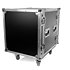 Flight case Rack 12U roller Plugger Case