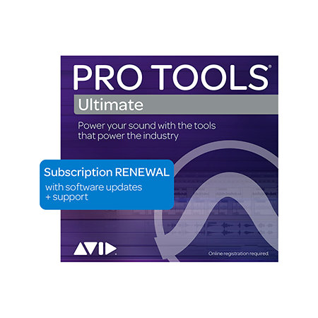 AVID Pro Tools Ultimate renouvellement d'abonnement pour un an