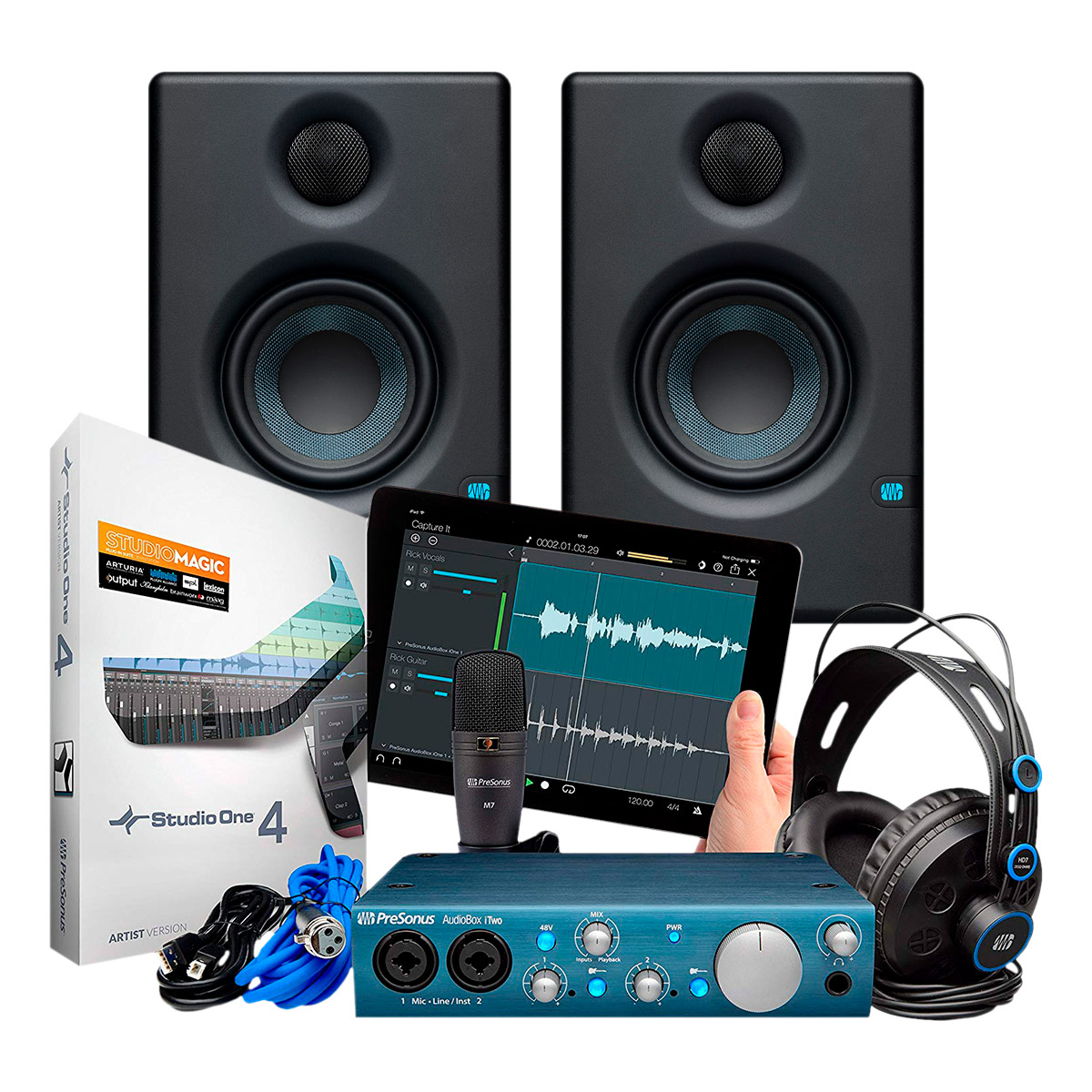 Audiobox iTwo Studio Bundle 2 Pack MAO Presonus Univers Sons