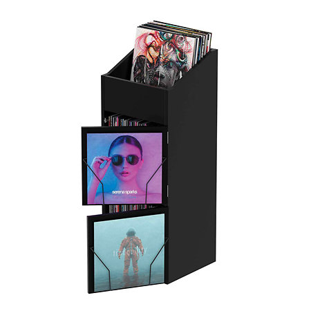Record Box Display Door Black Glorious DJ